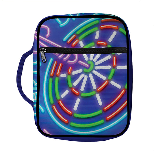 Darts Bar Sign Print Front Pocket Bible Bag