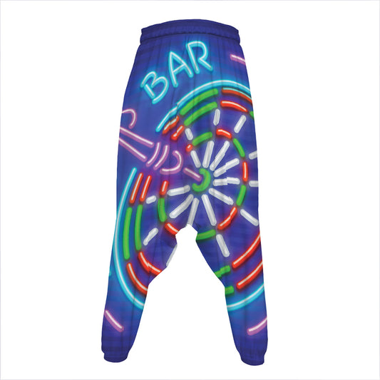 Darts Bar Sign Print Hammer Pants