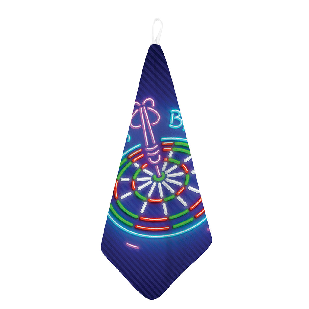 Darts Bar Sign Print Hand Towel