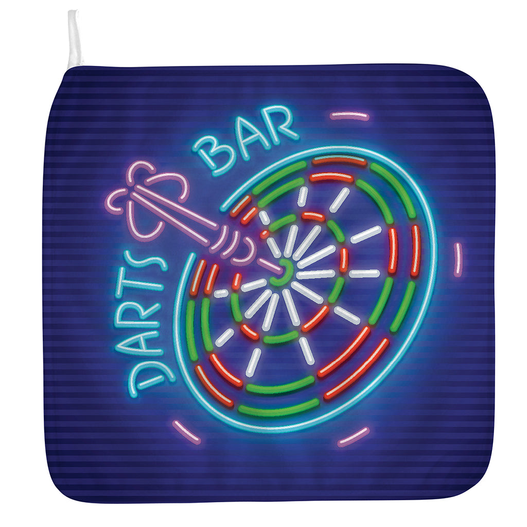 Darts Bar Sign Print Hand Towel