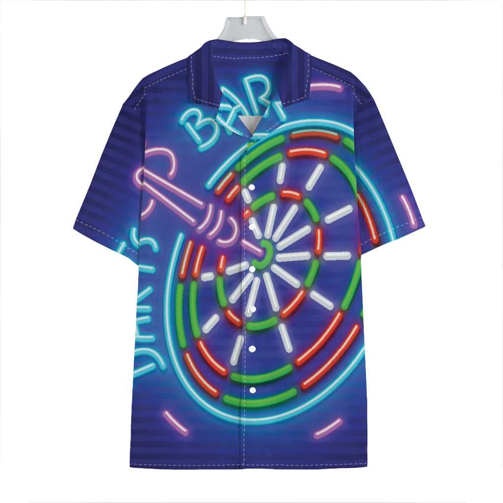 Darts Bar Sign Print Hawaiian Shirt