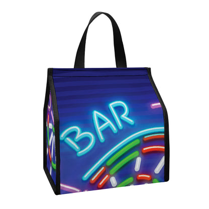 Darts Bar Sign Print Insulated Lunch Tote