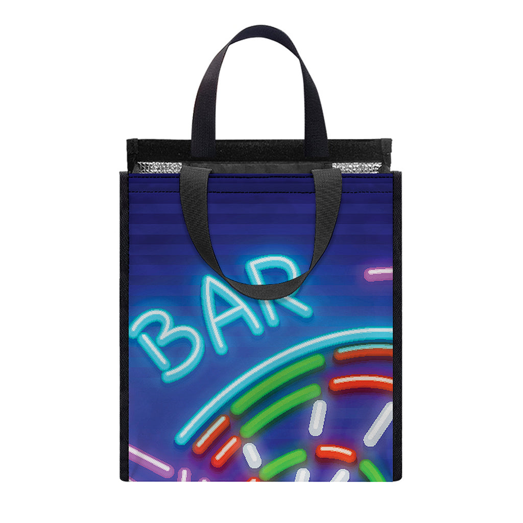 Darts Bar Sign Print Insulated Lunch Tote