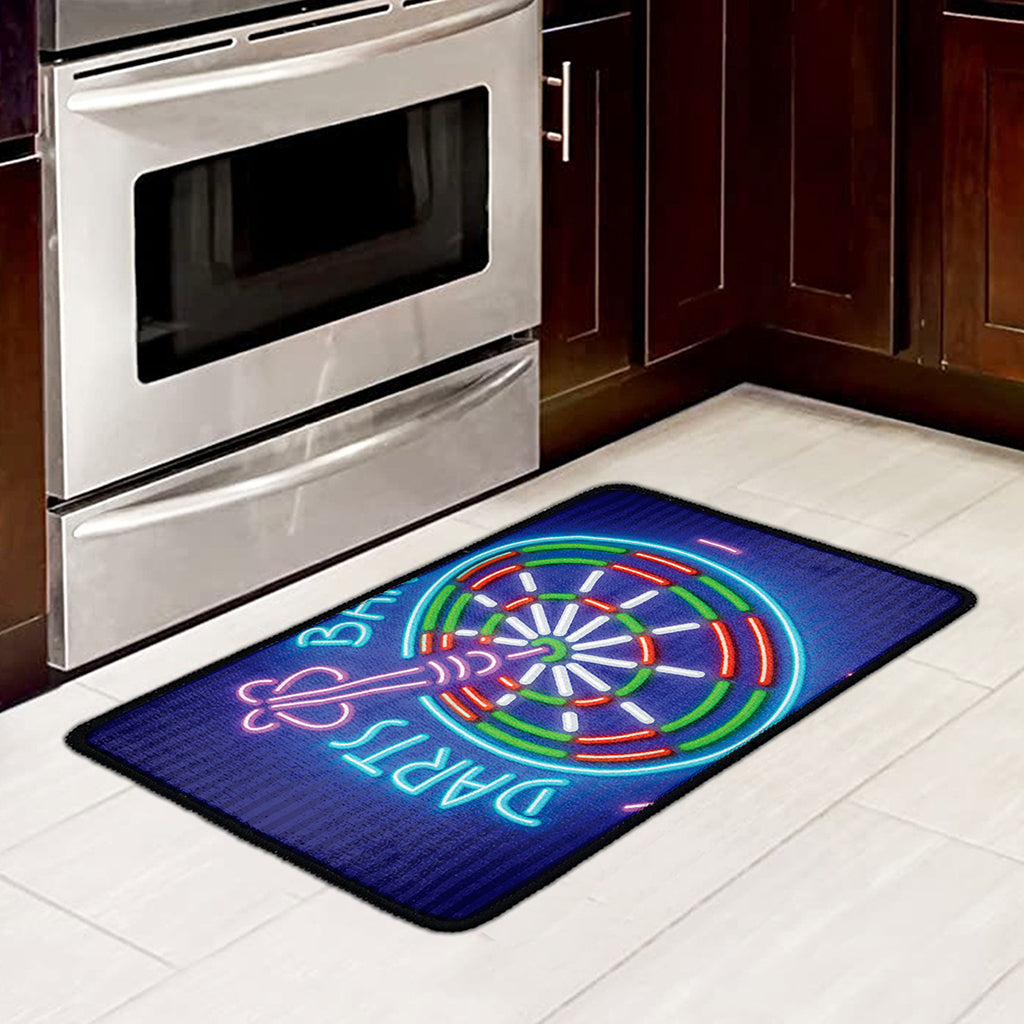 Darts Bar Sign Print Kitchen Mat