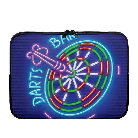 Darts Bar Sign Print Laptop Sleeve