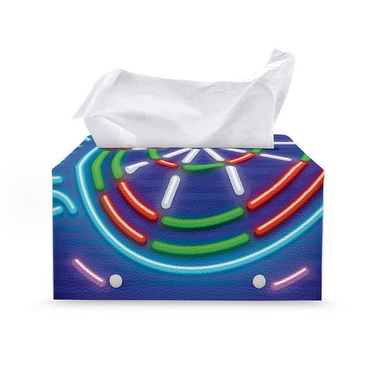 Darts Bar Sign Print Leather Tissue Box Cover