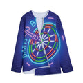 Darts Bar Sign Print Long Sleeve Short Coat