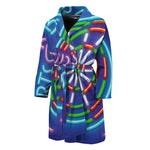 Darts Bar Sign Print Men's Bathrobe