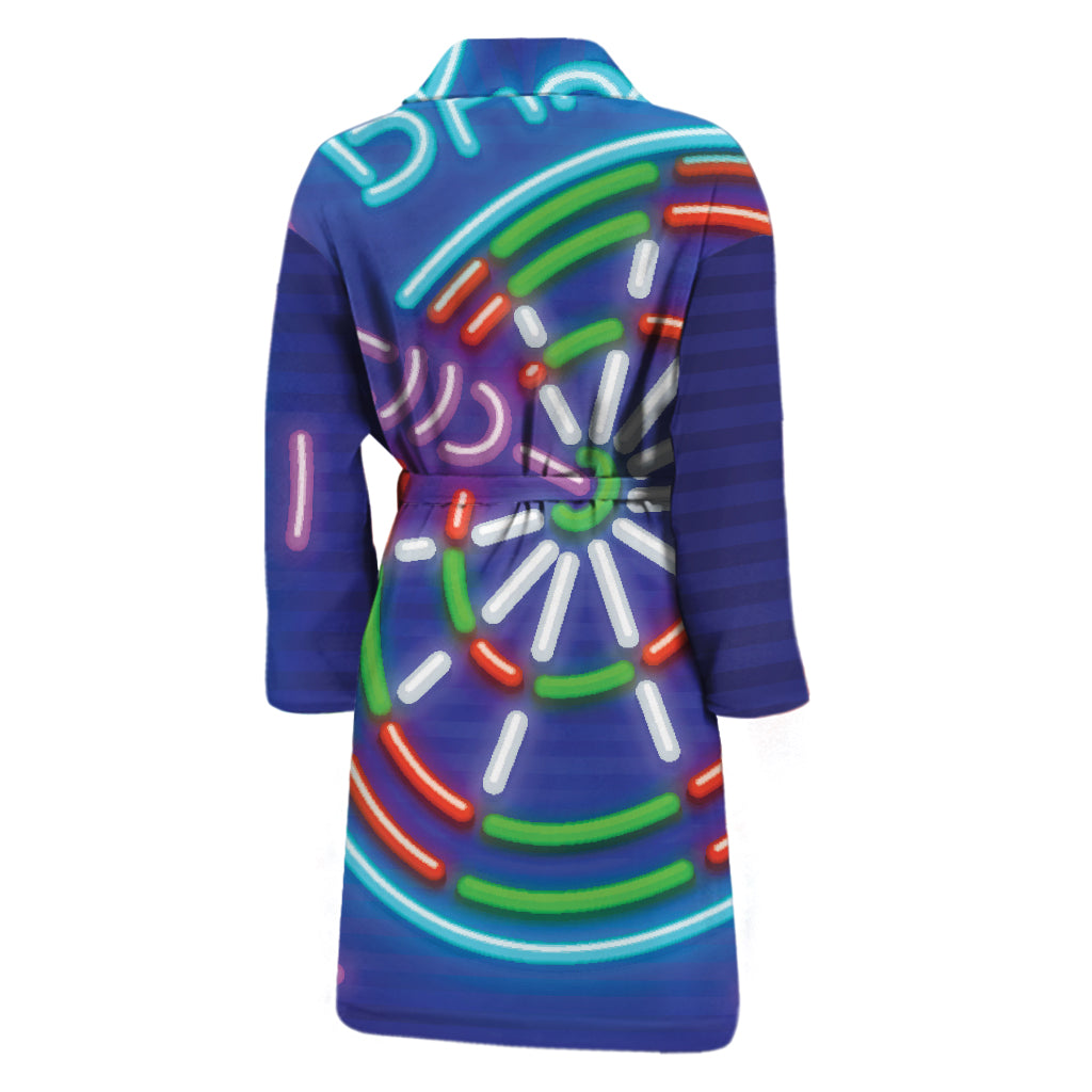 Darts Bar Sign Print Men's Bathrobe
