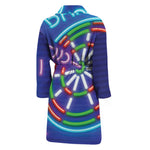 Darts Bar Sign Print Men's Bathrobe