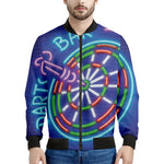 Darts Bar Sign Print Men's Bomber Jacket