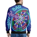 Darts Bar Sign Print Men's Bomber Jacket