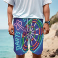 Darts Bar Sign Print Men's Cargo Shorts