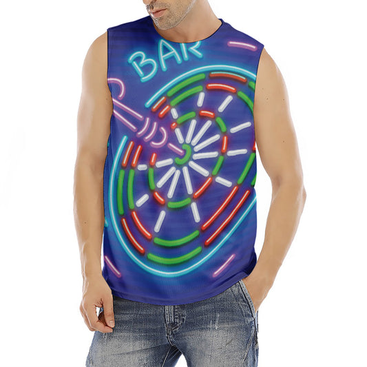 Darts Bar Sign Print Men's Fitness Tank Top