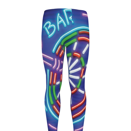 Darts Bar Sign Print Men's leggings