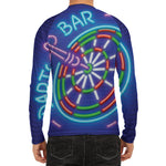 Darts Bar Sign Print Men's Long Sleeve Rash Guard