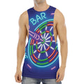 Darts Bar Sign Print Men's Muscle Tank Top