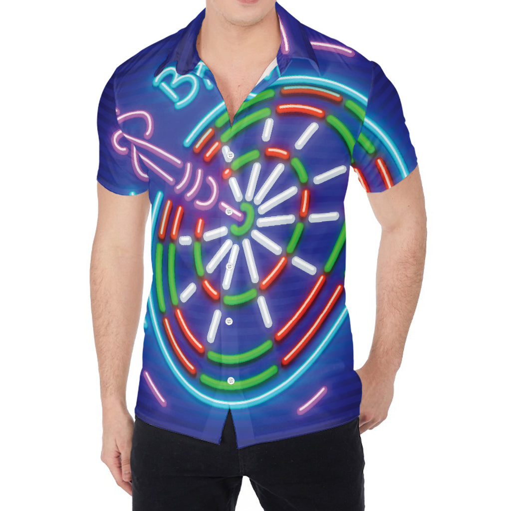 Darts Bar Sign Print Men's Shirt