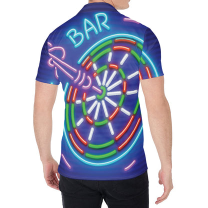 Darts Bar Sign Print Men's Shirt