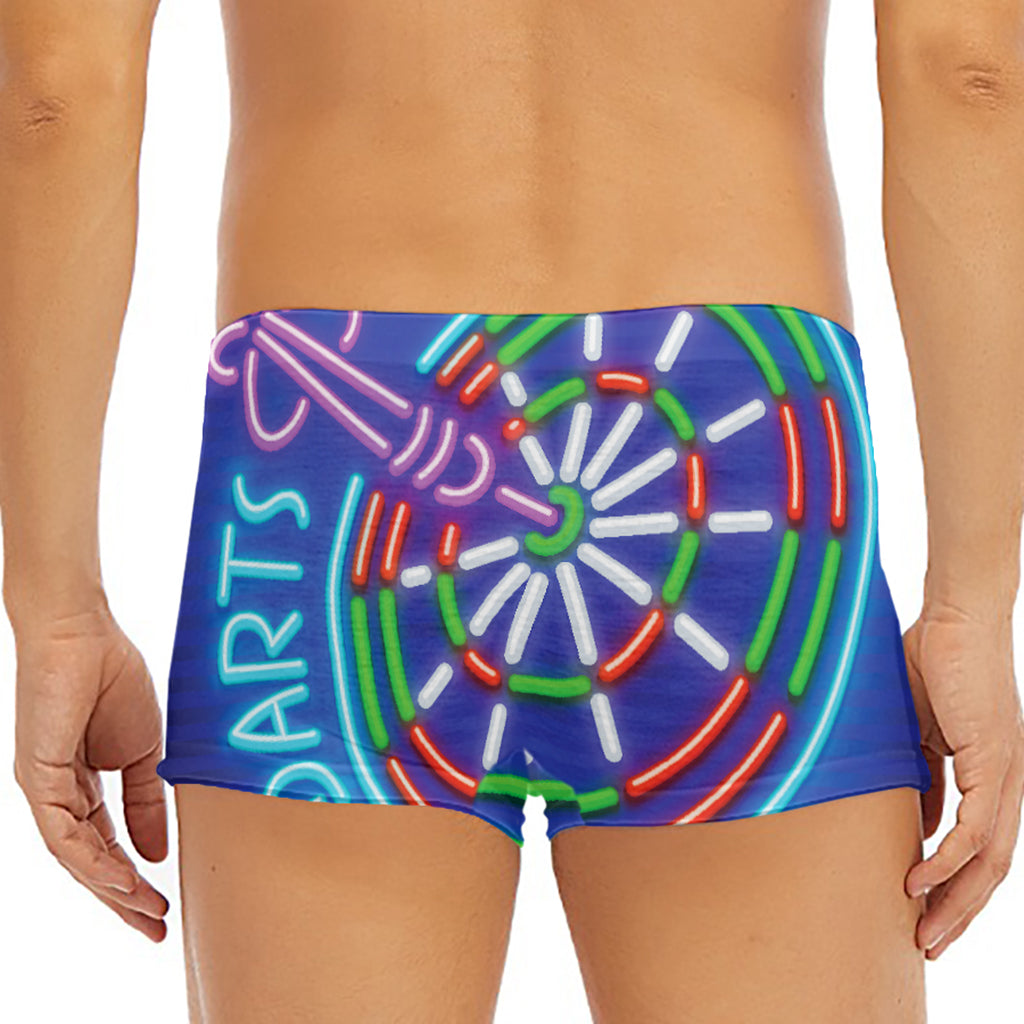 Darts Bar Sign Print Men's Short Boxer Briefs