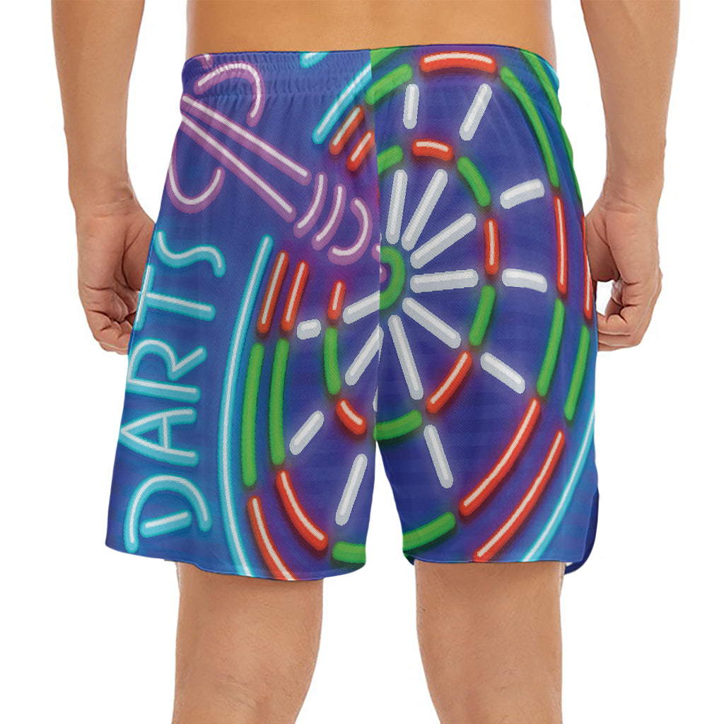 Darts Bar Sign Print Men's Split Running Shorts