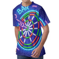 Darts Bar Sign Print Men's Velvet T-Shirt