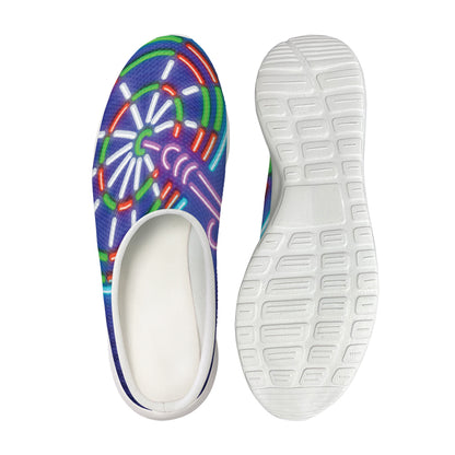 Darts Bar Sign Print Mesh Casual Shoes