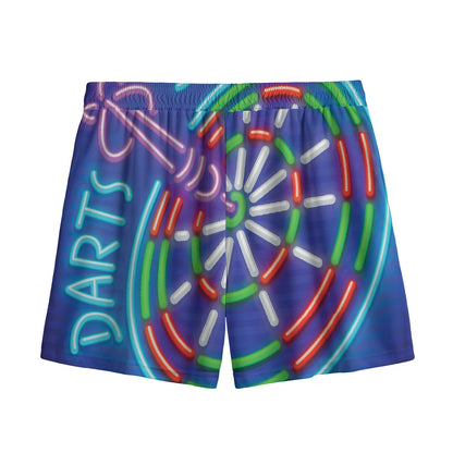 Darts Bar Sign Print Mesh Shorts