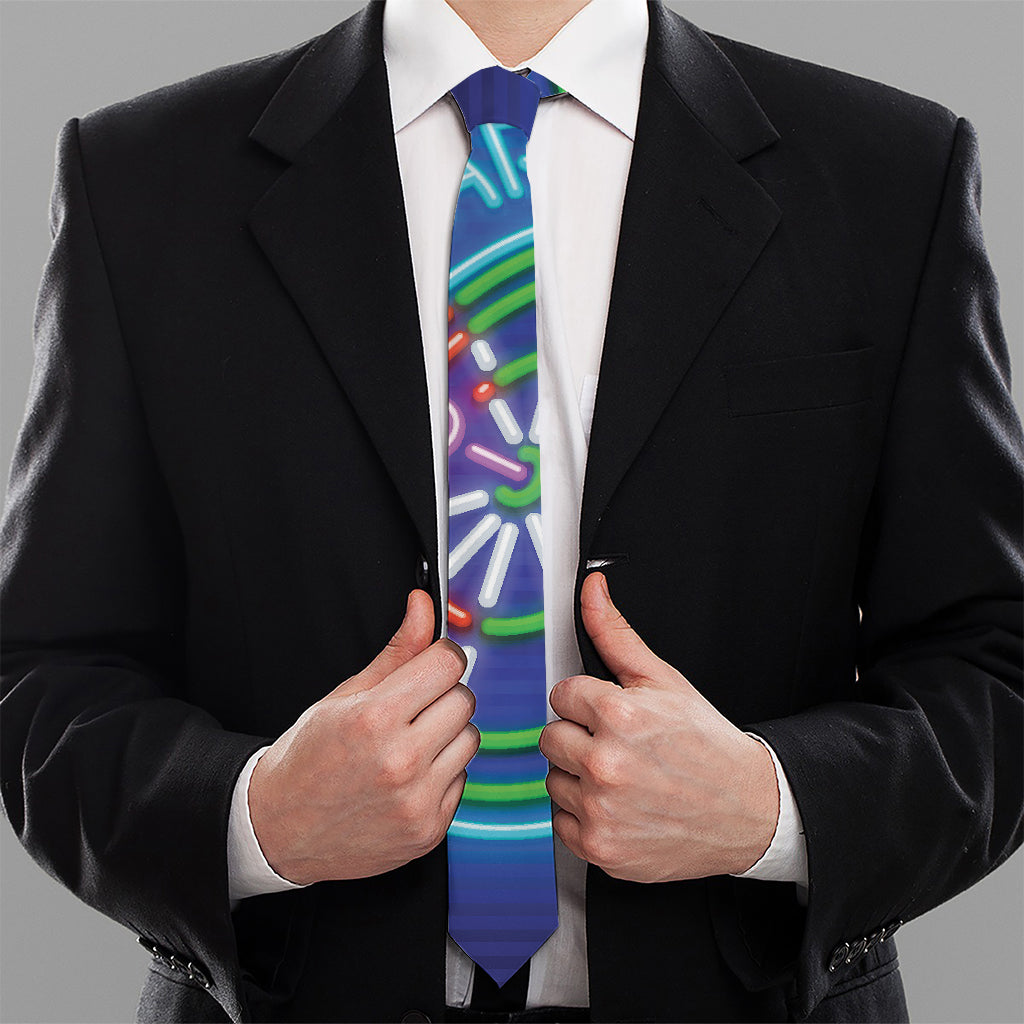 Darts Bar Sign Print Necktie