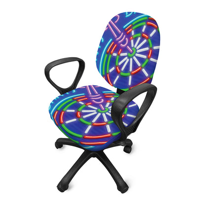 Darts Bar Sign Print Office Chair Cover