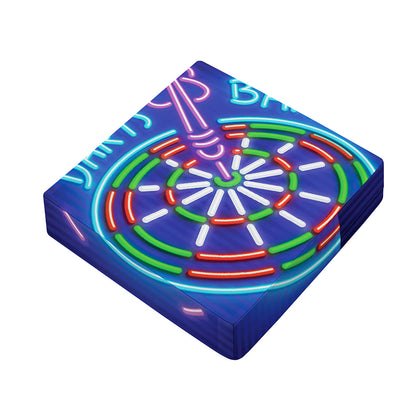Darts Bar Sign Print Outdoor Seat Cushion Cover