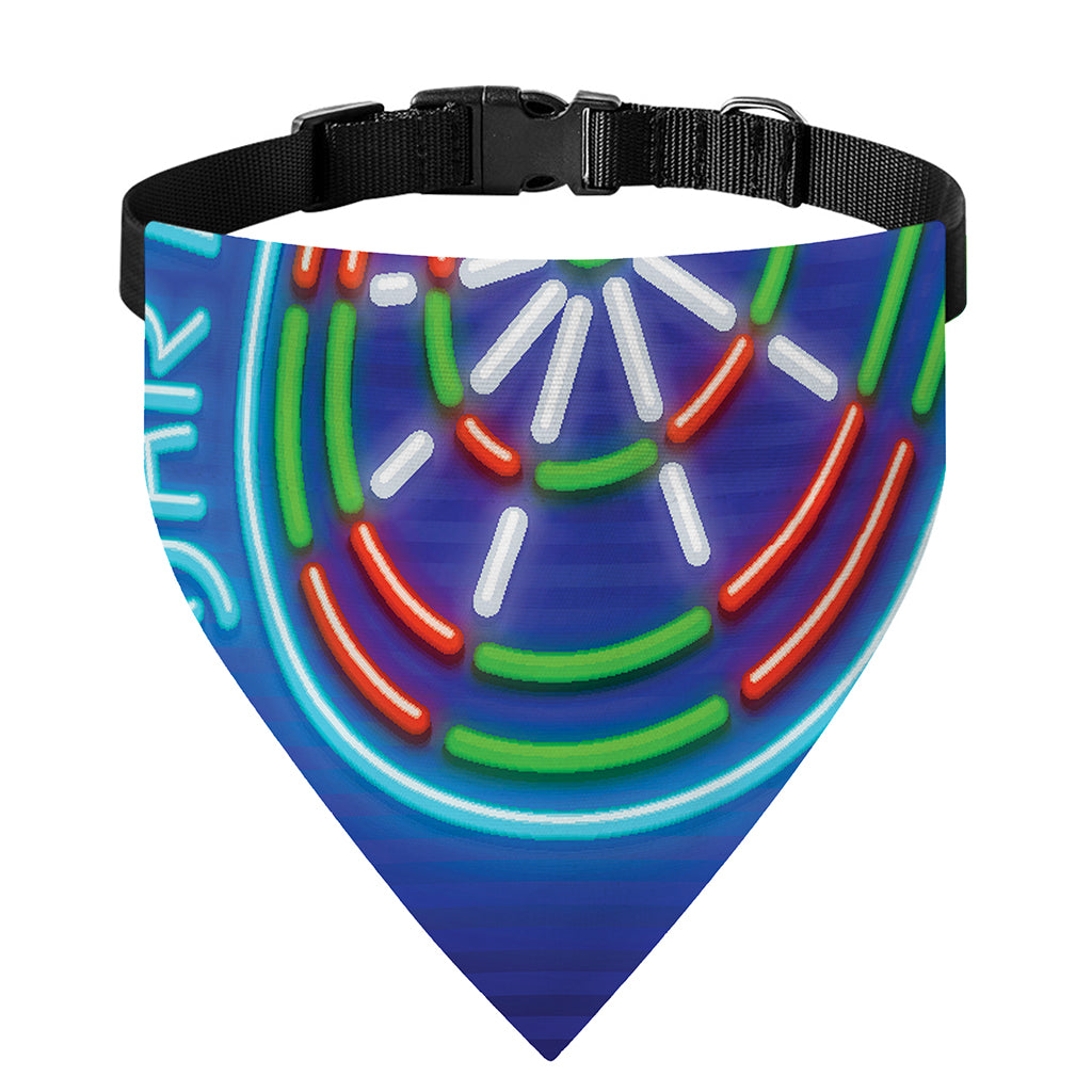 Darts Bar Sign Print Over The Collar Dog Bandana