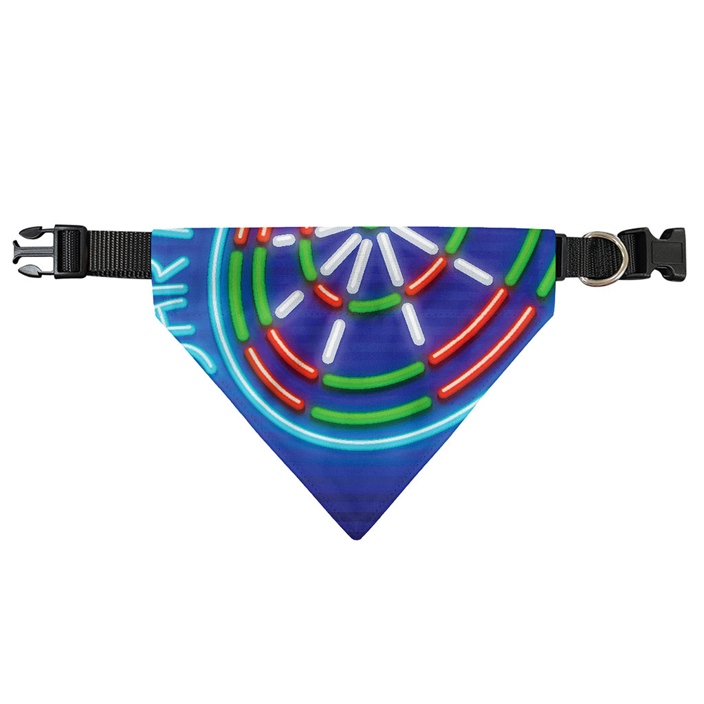 Darts Bar Sign Print Over The Collar Dog Bandana