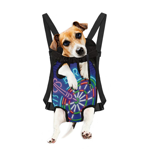 Darts Bar Sign Print Pet Carrier Backpack