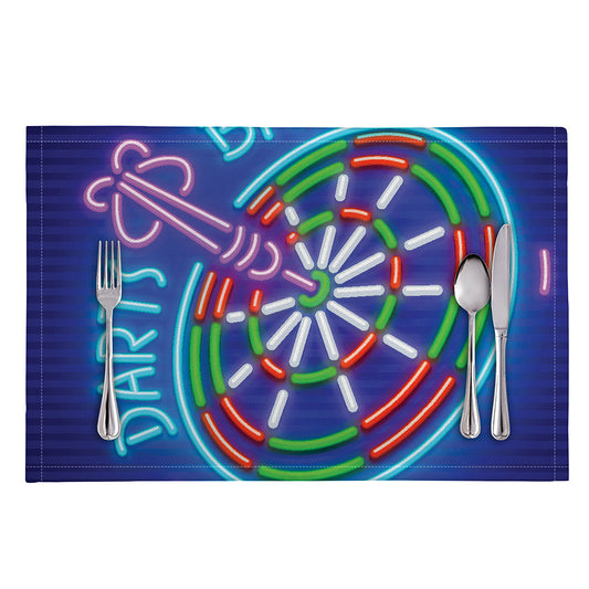 Darts Bar Sign Print Placemat