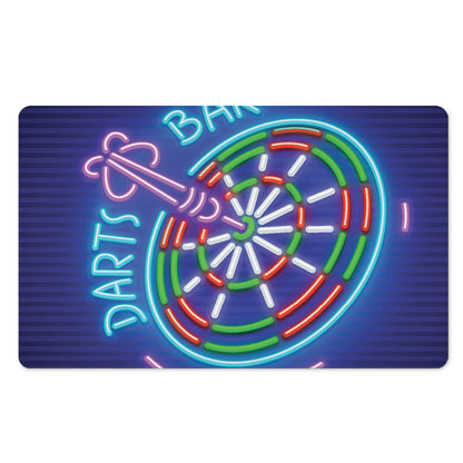 Darts Bar Sign Print Polyester Doormat