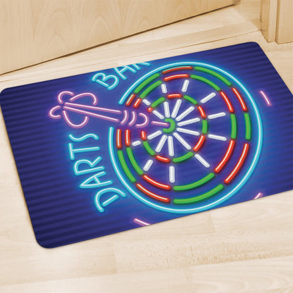 Darts Bar Sign Print Polyester Doormat