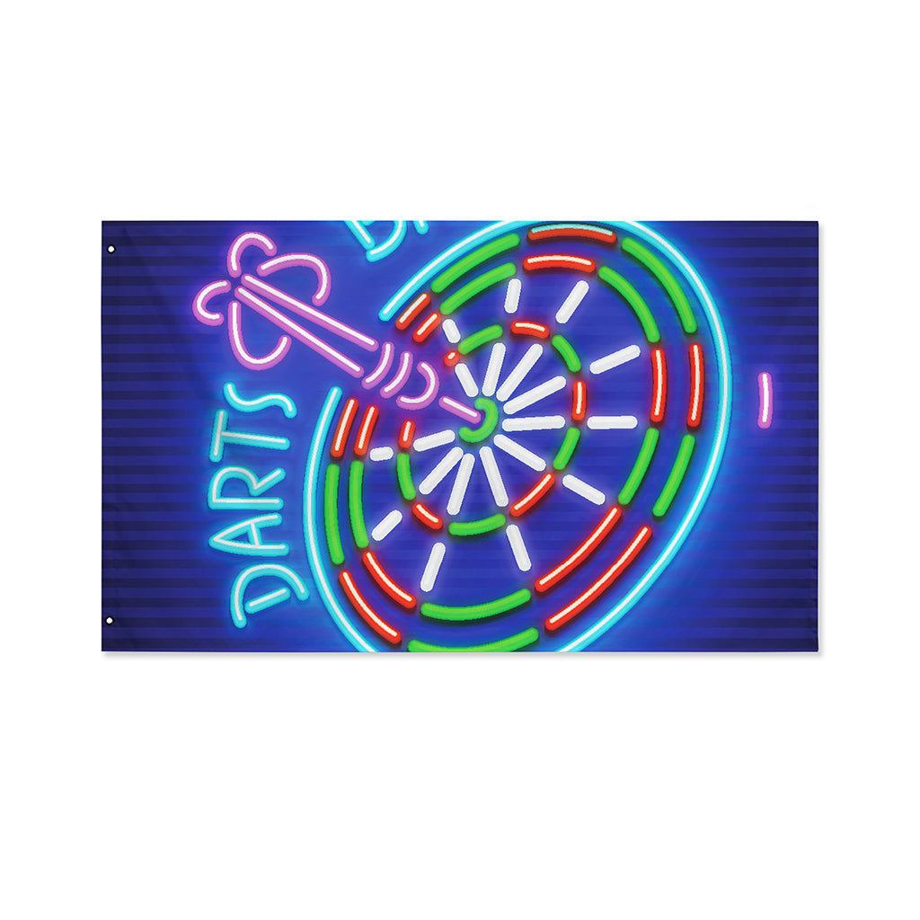 Darts Bar Sign Print Polyester Flag