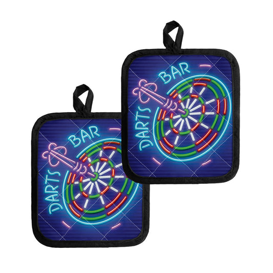 Darts Bar Sign Print Pot Holders