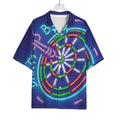 Darts Bar Sign Print Rayon Hawaiian Shirt