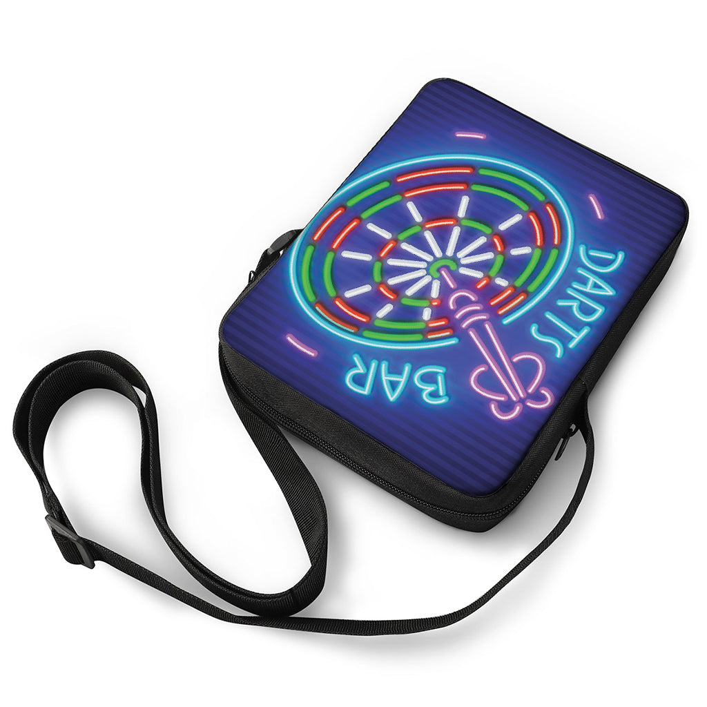 Darts Bar Sign Print Rectangular Crossbody Bag