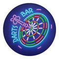 Darts Bar Sign Print Round Blanket
