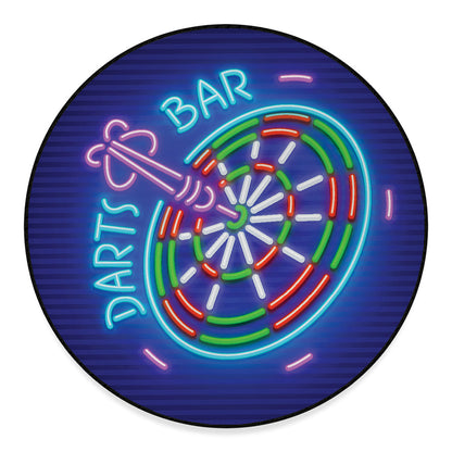 Darts Bar Sign Print Round Floor Mat