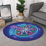 Darts Bar Sign Print Round Rug