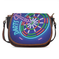 Darts Bar Sign Print Saddle Bag