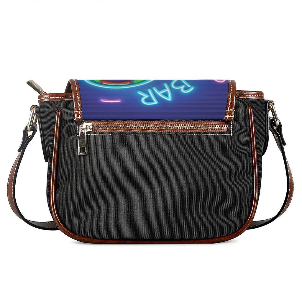 Darts Bar Sign Print Saddle Bag