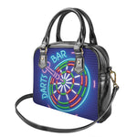 Darts Bar Sign Print Shoulder Handbag