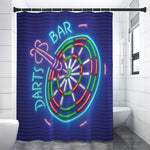 Darts Bar Sign Print Shower Curtain