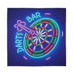 Darts Bar Sign Print Silk Bandana