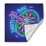 Darts Bar Sign Print Silk Bandana